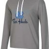 Promo 🔔 Champion 👩 Women's North Carolina Tar 👠 Heels Gray French Terry Cropped Pullover Hoodie For 👩 Women 🔔