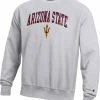 Top 10 👍 Champion Men's Arizona State Sun Devils Grey Reverse Weave Crew Sweatshirt For Men 😉