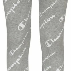 New 👍 Champion 👧 Girls' AOP Script Leggings For 👧 Girls' Black ❤️