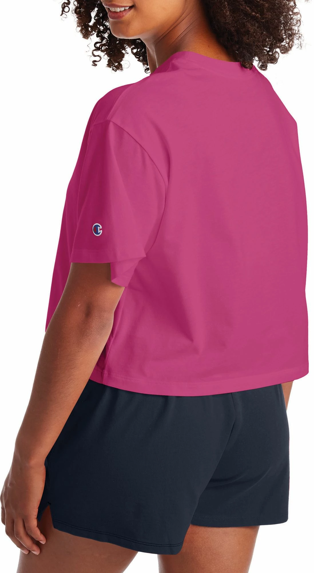 Best Sale ๐ Champion ๐ฉ Women's Cropped Script Logo Short Sleeve T-Shirt For ๐ฉ Women Oxford Grey ๐ 4 Best Sale ๐ Champion ๐ฉ Women's Cropped Script Logo Short Sleeve T-Shirt For ๐ฉ Women Oxford Grey ๐ - Image 2